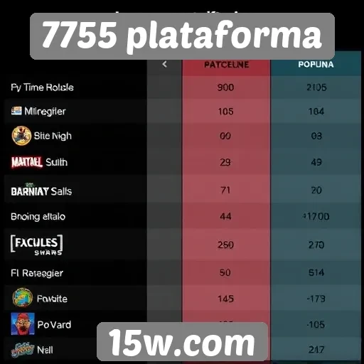 Comparação de jogos populares na 7755 plataforma